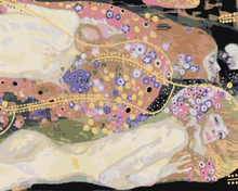 Malen nach Zahlen - Wasserschlangen II - Gustav Klimt, ohne Rahmen