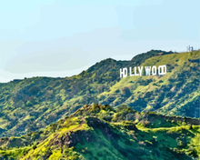 Malen nach Zahlen - Hollywood Hills, ohne Rahmen