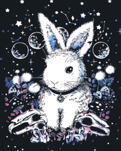 Malen nach Zahlen - Moon Bunny - by Tiny Tami, ohne Rahmen