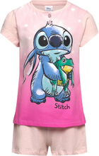 Pyjashort In Box Pyjamassæt Pink Lilo & Stitch