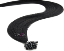 Poze Hairextensions Keratin Standard Extensions 40 cm 1N Midnight