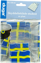 Studentförkläde med Flaggor och Studentmössor
