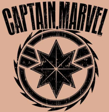 Captain Marvel Logo Women's Cropped Sweatshirt - Dusty Pink - XL - Dusty pink