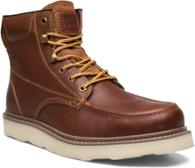 Jfwaldgate Moc Leather Boot Sn Shoes Boots Winter Boots Brun Jack & J S*Betinget Tilbud