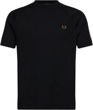Chequerboard T-Shirt Tops T-Kortærmet Skjorte Black Fred Perry