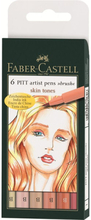 India ink PITT artist pen B Skin 6x Faber-Castell 167162