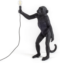 Seletti - Monkey Standing Außen Tischleuchte Schwarz