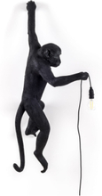 Seletti - Monkey Hanging Außen Wandleuchte Left Schwarz