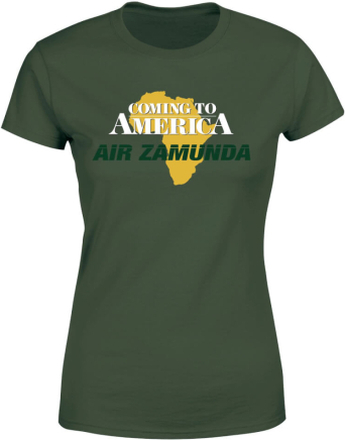 Coming to America Air Zamunda Damen T-Shirt - Dunkelgrün - L