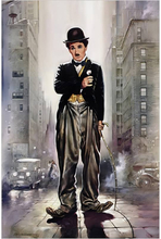 Malen nach Zahlen - Charlie Chaplin, 40x50cm / Ohne Rahmen / 24 Farben (Einfach)