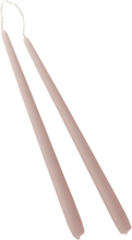 VICKAN MATT antikljus 2-pack - höjd 35 cm Dimrosa