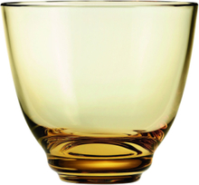 Flow Vannglass35 Cl Home Tableware Glass Drinking Glass Gul Holmegaard*Betinget Tilbud