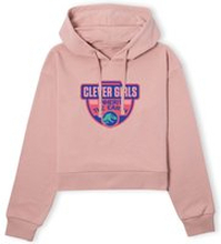 Jurassic Park Clever Girls Inherit The Earth Women's Cropped Hoodie - Dusty Pink - S - Dusty pink