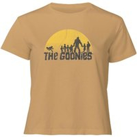 The Goonies Retro Logo Women's Cropped T-Shirt - Tan - L - Tan