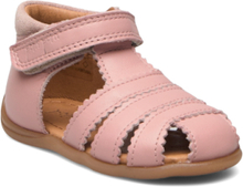 Starters™ Scallop Velcro Sandal Shoes Summer Shoes Sandals Pink Pom Pom