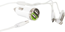 USB-kabel 3 kontakter, Vit