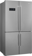 Smeg French Door kjøleskap/fryser 92 cm, rustfritt stål
