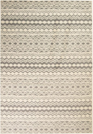 vidaXL Moderne teppe tradisjonelt design 80x150 cm beige/grå