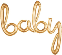 Bokstavsballong Baby Guld