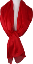 Zijden stola/sjaal in rood
