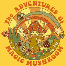 Steven Rhodes The Adventures Of Magic Mushroom Unisex T-Shirt - Yellow - L