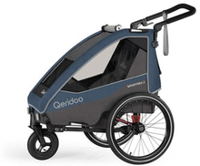 Qeridoo ® Sportrex 2 cykelanhænger til børn Limited Edition Jeans Blue