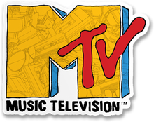 MTV Sketch Logo Sticker, Accessories