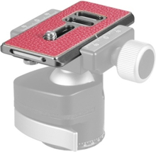 70mm Ultradünne Universal-Schnellwechselplatte mit Kameragurtschlaufe Abnehmbarer Kamera-Schraubenschlüssel für Arca Swiss Standard Stativ-Schnellwechselplatte Clamp-Kugelkopf