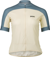 POC POC Women's Essential Road Logo Jersey Okenite Off-White/Calcite Blue Kortermede treningstrøyer S