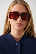 Gina Tricot - Square shaped sunglasses - Solbriller - Red - ONESIZE - Female