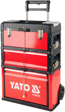 YATO Verktygsväska på hjul med 2 lådor 52x32x72 cm