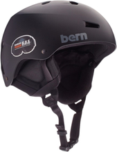 bern Team Macon Snowboard-Helm mit ABS-Schale Skate-Helm Ski-Helm SM12EMBLA04 EPS Schwarz