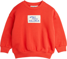 Mallorca Patch Sweatshirt Tops Sweatshirts & Hoodies Sweatshirts Red Mini Rodini