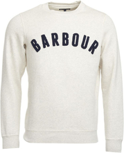 Barbour Barbour Men's Prep Logo Crew Ecru Marl Langermede trøyer XL