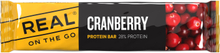 Real Turmat Real Turmat Protein Bar Cranberry Sort og gul Kosttillskott & energi OneSize