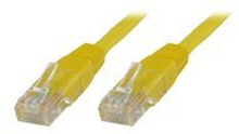 MicroConnect - Nätverkskabel - RJ-45 (hane) till RJ-45 (hane) - 50 cm - UTP - CAT 5e - gul