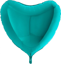 Hjärtballong Folie Tiffany Blå