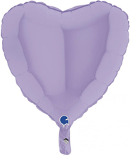 Hjärtballong Matt Pastell Lila 46 cm