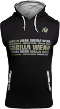 Gorilla Wear Melbourne S/L Hooded T-shirt, svart med hette