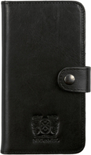 Andrew mobilplånbok i svart läder till Samsung S6/S6 Edge