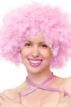 Party Wig Light Pink Afro Hair Paryk