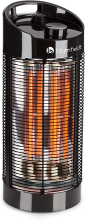 Heat Guru 360 fristående Värmestrålare 1200/600W 2 värmenivåer IPX4 svart