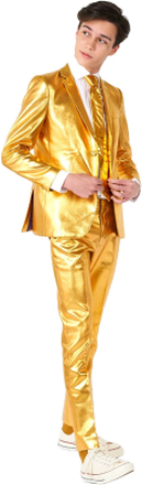 OppoSuits Teen Groovy Gold Kostym - 170/176