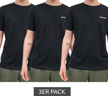 3er Pack LOTTO Herren Basic T-Shirt aus Baumwolle Rundhals-Shirt 8792486 Schwarz