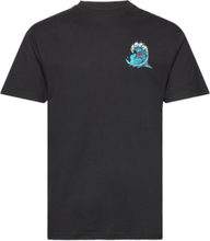 Screaming Wave T-Shirt Tops T-Kortærmet Skjorte Black Santa Cruz
