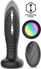 Tainy Thrusting Led Lighted Anal Plug With Remote Analplug med vibrator