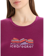 Icebreaker Tech Lite II Mountain Geology SS Tee Women Go Berry