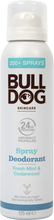 Bulldog Fresh Mint & Cedarwood Spray Deodorant 125 ml