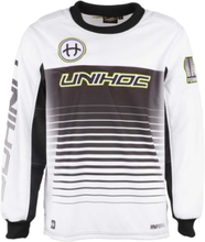 Unihoc Goalie Sweater Inferno JR White/Black 140 cl 140 cl