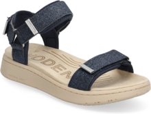 Line Glitter Shoes Summer Shoes Sandals Navy WODEN